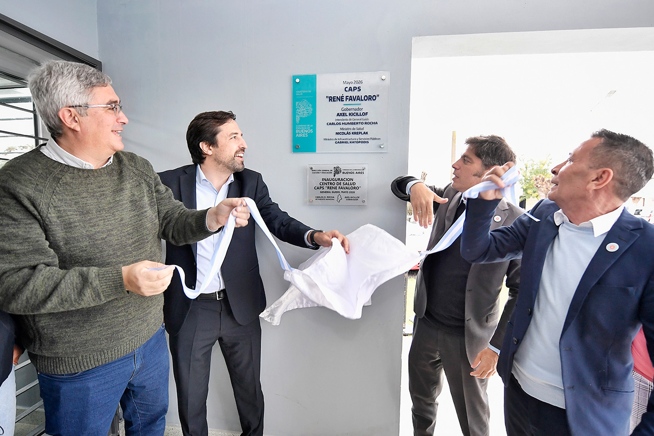KICILLOF INAUGURÓ UN NUEVO CENTRO DE ATENCIÓN PRIMARIA DE LA SALUD